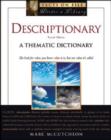 Image for Descriptionary : A Thematic Dictionary