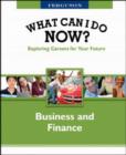 Image for WHAT CAN I DO NOW: BUSINESS AND FINANCE