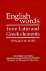Image for English Words From Latin And Greek Elements