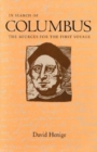 Image for In Search of Columbus : The Sources for the First Voyage