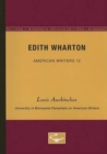 Image for Edith Wharton - American Writers 12 : University of Minnesota Pamphlets on American Writers