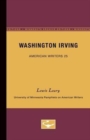Image for Washington Irving - American Writers 25 : University of Minnesota Pamphlets on American Writers