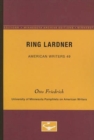 Image for Ring Lardner - American Writers 49 : University of Minnesota Pamphlets on American Writers