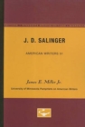 Image for J.D. Salinger - American Writers 51 : University of Minnesota Pamphlets on American Writers