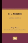 Image for H.L. Mencken - American Writers 62 : University of Minnesota Pamphlets on American Writers