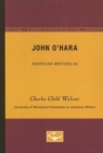 Image for John O’Hara - American Writers 80 : University of Minnesota Pamphlets on American Writers