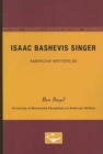 Image for Isaac Bashevis Singer - American Writers 86 : University of Minnesota Pamphlets on American Writers