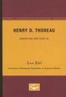 Image for Henry D. Thoreau - American Writers 90