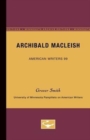 Image for Archibald MacLeish - American Writers 99 : University of Minnesota Pamphlets on American Writers