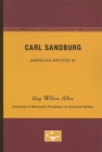 Image for Carl Sandburg - American Writers 97 : University of Minnesota Pamphlets on American Writers