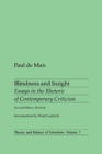 Image for Blindness and Insight : Essays in the Rhetoric of Contemporary Criticism