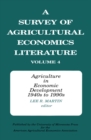 Image for Survey of Agricultural Economics Literature V4