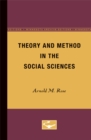 Image for Theory and Method in the Social Sciences
