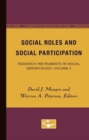 Image for Social Roles and Social Participation : Research Instruments in Social Gerontology, Volume 2