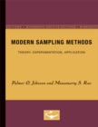 Image for Modern Sampling Methods : Theory, Experimentation, Application