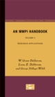 Image for An MMPI Handbook : Volume II. Research Applications