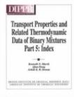 Image for Transport Properties and Related Thermodynamic Data of Binary Mixtures