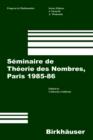 Image for Seminaire de Theorie des Nombres, Paris 1985–86