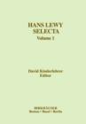 Image for Hans Lewy Selecta : Volume 1