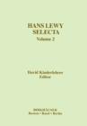 Image for Hans Lewy Selecta : Volume 2