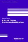 Image for A Proof Theory for General Unification