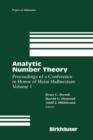 Image for Analytic Number Theory : Proceedings of a Conference In Honor of Heini Halberstam Volume 1