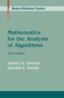 Image for Mathematics for the analysis of algorithms