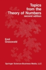 Image for Topics from the Theory of Numbers