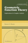 Image for Geometric Function Theory