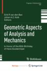 Image for Geometric Aspects of Analysis and Mechanics