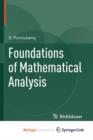 Image for Foundations of Mathematical Analysis