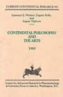 Image for Continental Philosophy and the Arts : Current Continental Research