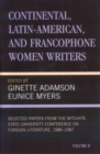 Image for Continental, Latin-American and Francophone Women Writers : Selected Papers from the Wichita State University Conference on Foreign Literature, (1986-1987)