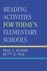 Image for Reading Activities For Today&#39;s Elementary Schools