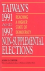 Image for Taiwan&#39;s 1991 and 1992 Non-Supplemental Elections