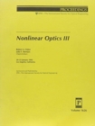 Image for Nonlinear Optics Iii
