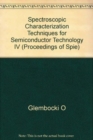 Image for Spectroscopic Characterization Techniques For Semi