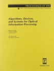 Image for Algorithms Devices &amp; Systems For Optical Infor