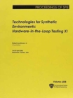 Image for Technologies for Synthetic Environments