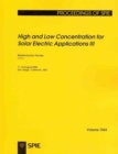 Image for High and Low Concentration for Solar Electric Applications III