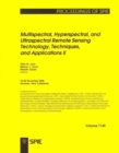 Image for Multispectral, Hyperspectral, and Ultraspectral Remote Sensing Technology, Techniques, and Applications II