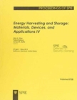 Image for Energy Harvesting and Storage