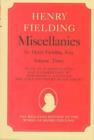 Image for Miscellanies by Henry Fielding, Esq : Vol 3 : Jonathan Wild