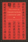 Image for The Spirit of Traditional Chinese Law