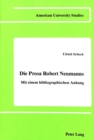 Image for Die Prosa Robert Neumanns : Mit Einem Bibliographischen Anhang