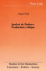 Image for Joufroi de Poitiers: Traduction Critique