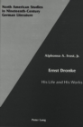 Image for Ernst Dronke: His Life and His Works