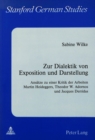 Image for Zur Dialektik von Exposition und Darstellung