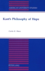 Image for Kant&#39;s Philosophy of Hope