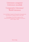 Image for Litterature Comparee/Litterature Mondiale- Comparative Literature/World Literature : Comparative Literature/World Literature